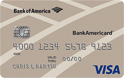 BankAmericard for Students credit card