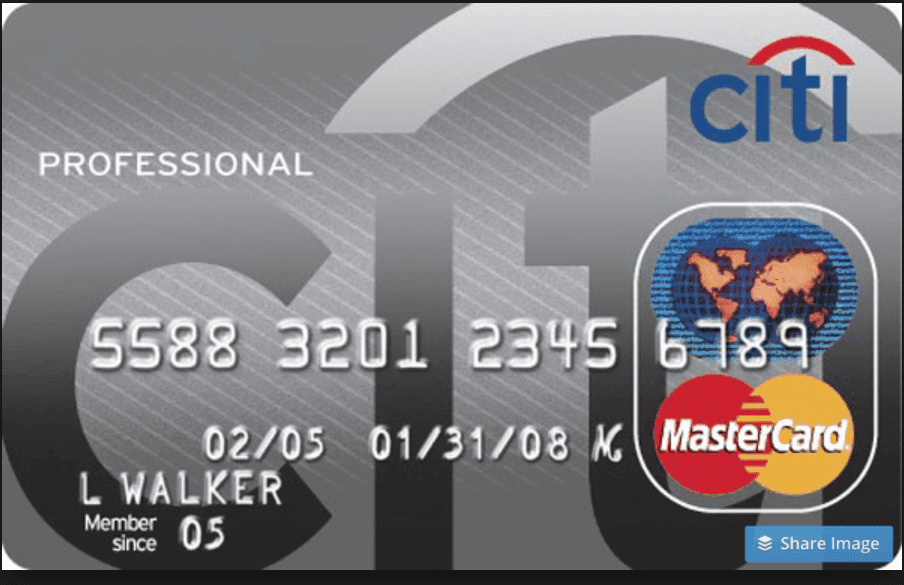 Professional Cash Card credit card