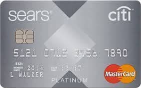 Sears Platinum MasterCard credit card