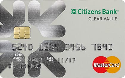 Clear Value Mastercard credit card