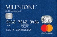 Milestone Gold Mastercard credit card