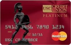 Platinum MasterCard credit card