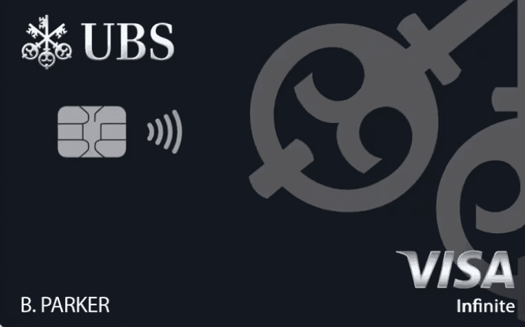 UBS Visa Infinite credit card credit card