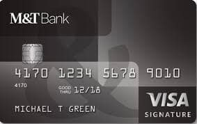 M&T Visa Signature credit card