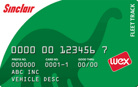 Sinclair Fleet Track Card credit card