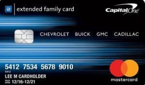 GM Extended Family credit card
